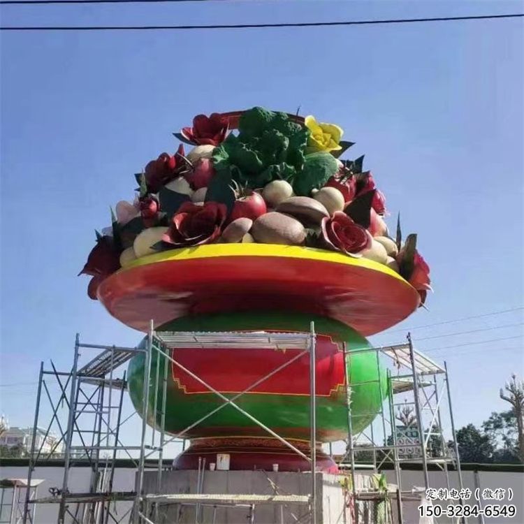 彩繪景觀果籃雕塑生產,景區案例,彩繪不銹鋼果籃雕塑優選 彩繪景觀果籃雕塑生產,景區案例,彩繪不銹鋼果籃雕塑優選