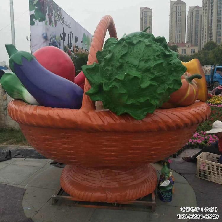 果籃擺件批發，地標擺件，鐵藝果籃雕塑生產商
