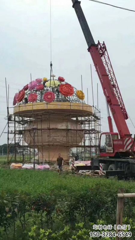 大型花籃雕塑預定，戶外雕塑，旅游區(qū)花籃雕塑特供
