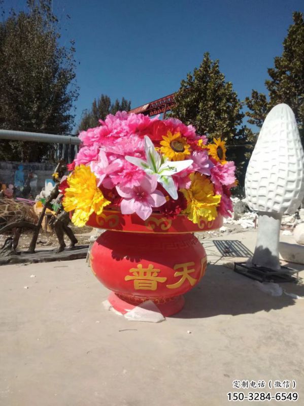 仿真花籃雕塑標準，戶外雕塑，旅游區(qū)花籃雕塑選定