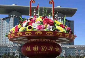 園林建筑雕塑承接，校園雕塑，廣場花籃雕塑定制供應