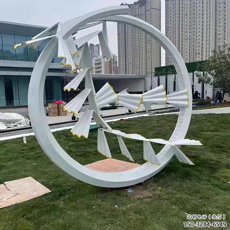 宣傳主題雕塑廠家制作，藝術形象標識，地標美陳雕塑