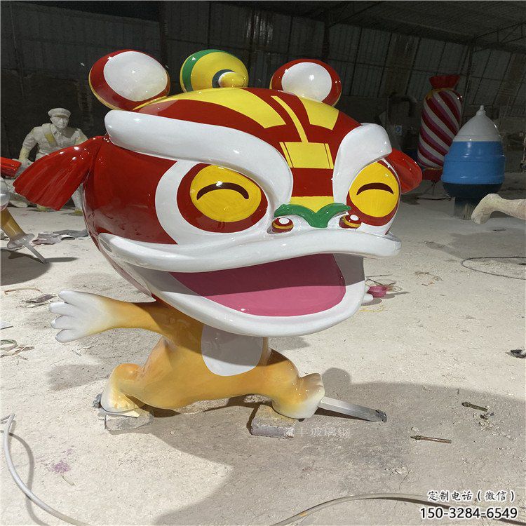 吉祥物動(dòng)物雕塑,卡通獅子雕塑,玻璃鋼彩繪效果 吉祥物動(dòng)物雕塑,卡通獅子雕塑,玻璃鋼彩繪效果