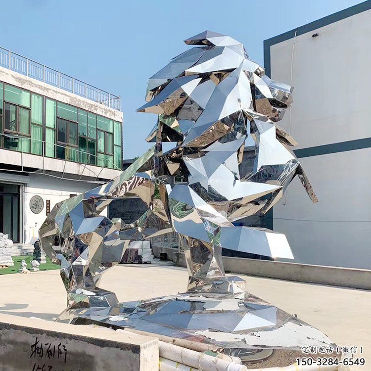 獅子雕塑服務商，景觀雕塑，不銹鋼獅子雕塑選定