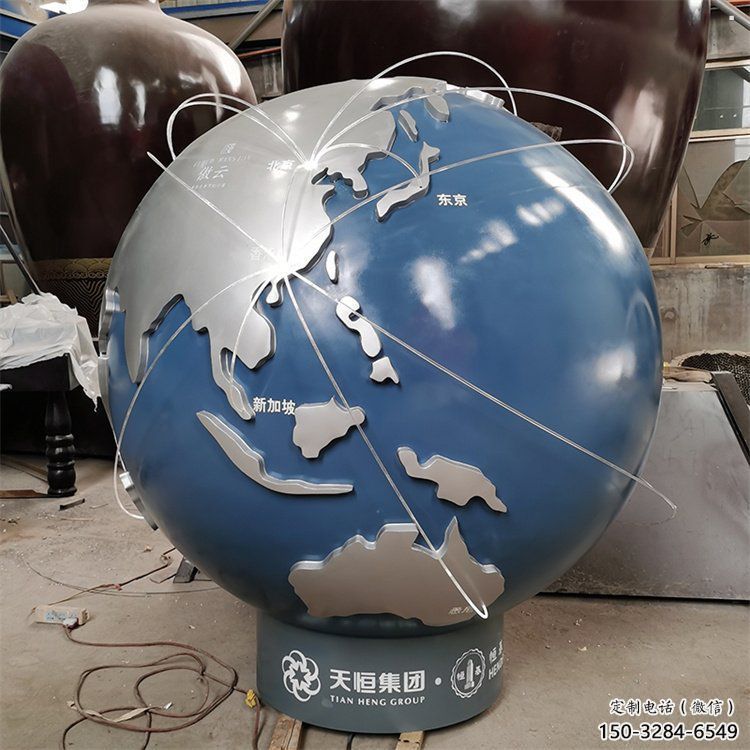 地球雕塑指用，白鋼構(gòu)件，不銹鋼地球雕塑廠家提供