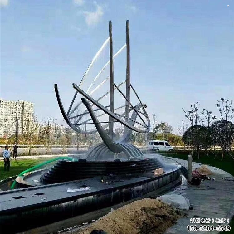 龍舟雕塑供應，街景小品，鍛鋼不銹鋼龍舟雕塑優價
