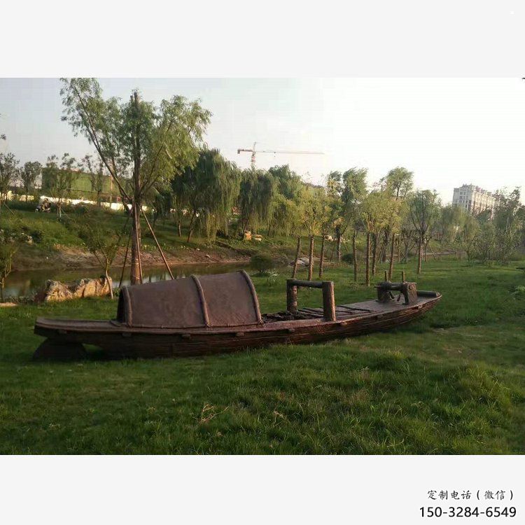 銅船雕塑承接，街頭藝術(shù)，小船銅雕塑廠家制作