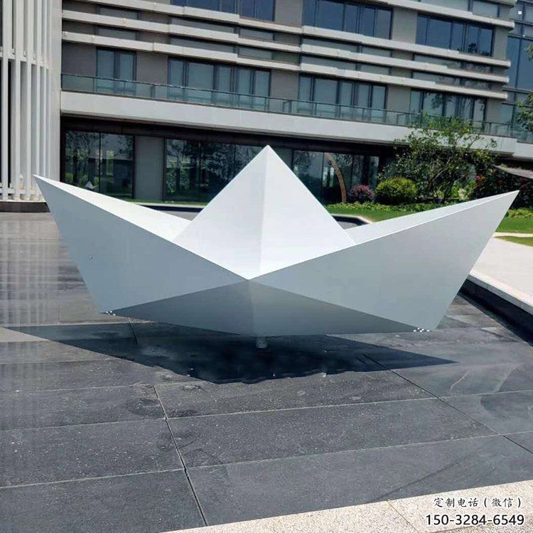 抽象紙船雕塑廠家,標識雕塑,景觀折紙船雕塑指用 抽象紙船雕塑廠家,標識雕塑,景觀折紙船雕塑指用