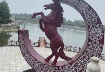宣傳主題雕塑廠家，藝術形象標識，地標美陳雕塑