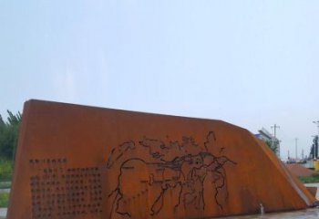 廣場景墻雕塑廠家，宣傳主題藝術類