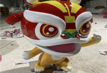 影視劇卡通獅子雕塑，創意藝術體系，動物美陳類型