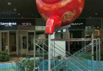 懸空流水吊壺雕塑生產(chǎn)制作