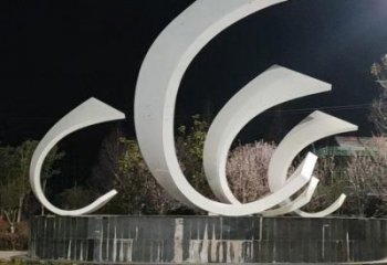 城市帆船雕塑，噴漆體育雕塑，古銅效果