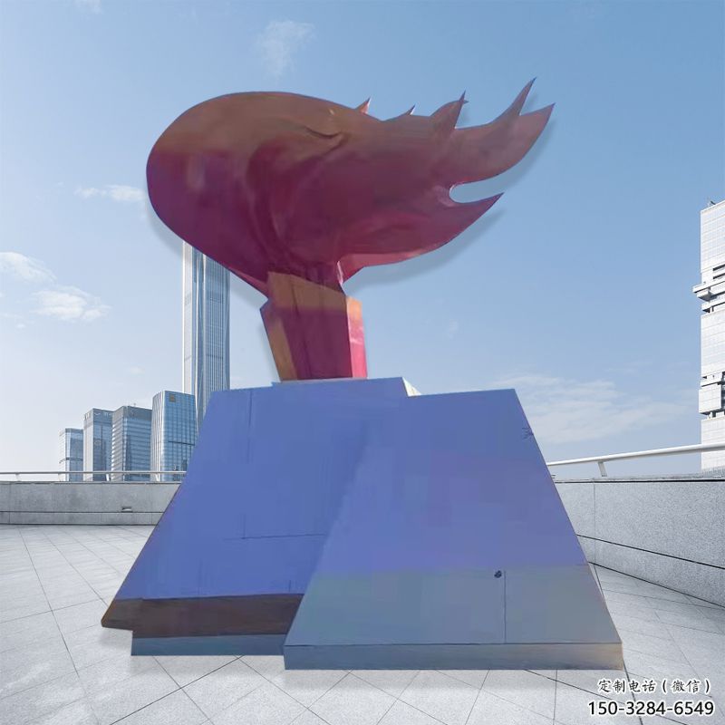 火把景觀雕塑特供,地標擺件,景觀不銹鋼火把雕塑選用 火把景觀雕塑特供,地標擺件,景觀不銹鋼火把雕塑選用