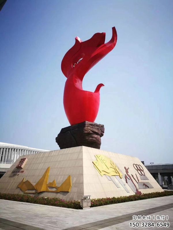 景觀火炬雕塑供應，校園雕塑，不銹鋼火炬雕塑供求