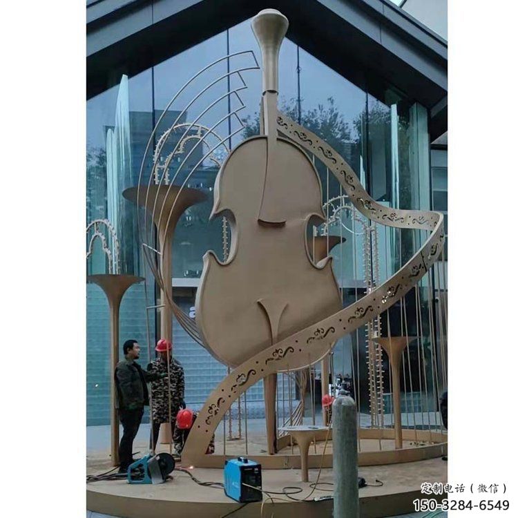 提琴雕塑定制,市標(biāo)雕塑,不銹鋼提琴雕塑 提琴雕塑定制,市標(biāo)雕塑,不銹鋼提琴雕塑