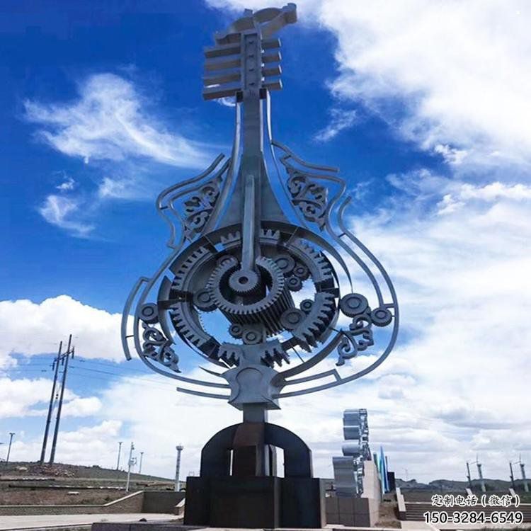 小提琴雕塑展品，公園小品，不銹鋼小提琴雕塑生產商