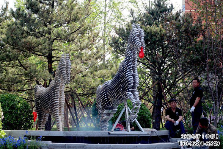 方塊馬雕塑承接，廣場系列，主題方塊馬雕塑標準