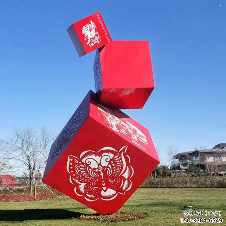 房地產(chǎn)立方體雕塑 房地產(chǎn)立方體雕塑