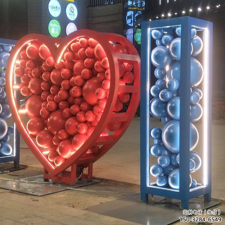房地產Love雕塑精品，標識雕塑，不銹鋼Love雕塑廠家供給