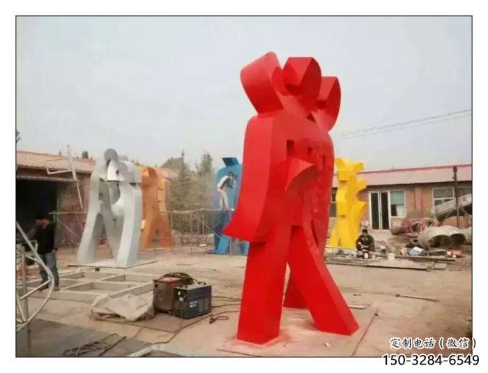 甲骨文雕塑觀賞型，公園小品，不銹鋼甲骨文雕塑常用