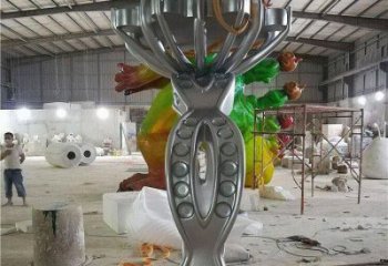 雕塑鉆戒制造，街景小品，景觀不銹鋼鉆戒雕塑優價