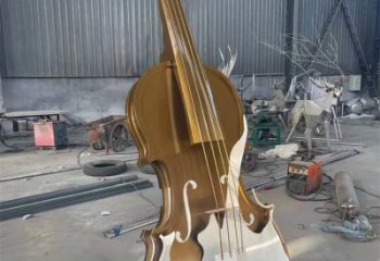 小提琴雕塑批發，地標擺件，不銹鋼小提琴雕塑生產商