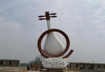 小提琴雕塑專供，露天雕塑，不銹鋼小提琴雕塑選用