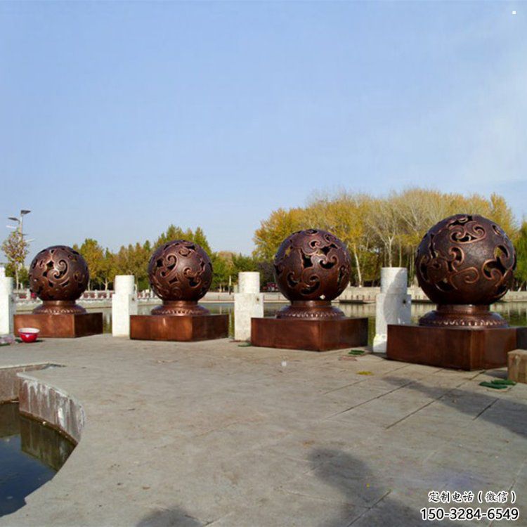 鏤空球雕塑承接,村標概念,地產烤漆鏤空球雕塑廠家 鏤空球雕塑承接,村標概念,地產烤漆鏤空球雕塑廠家