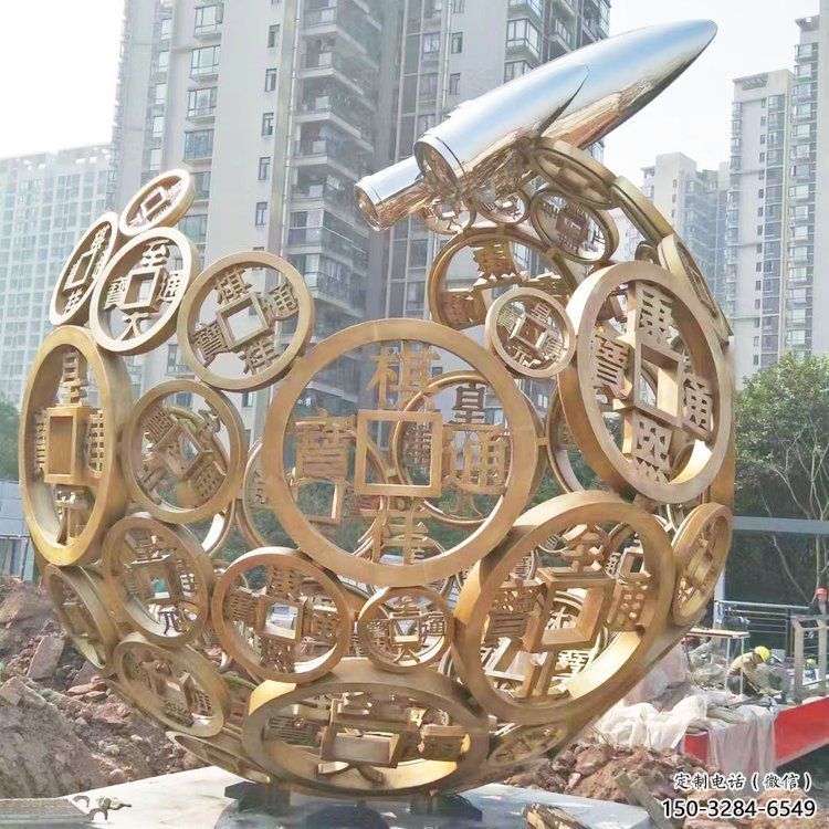 空心球雕塑定做，公園小品，鏤空空心球雕塑精選