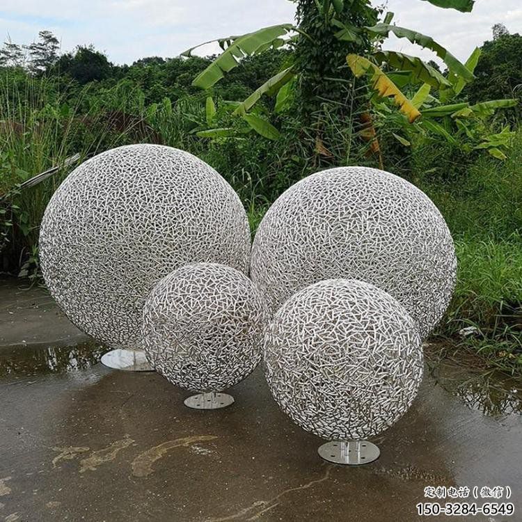 空心球雕塑精選，歐式風(fēng)格，鏤空空心球雕塑選定廠家