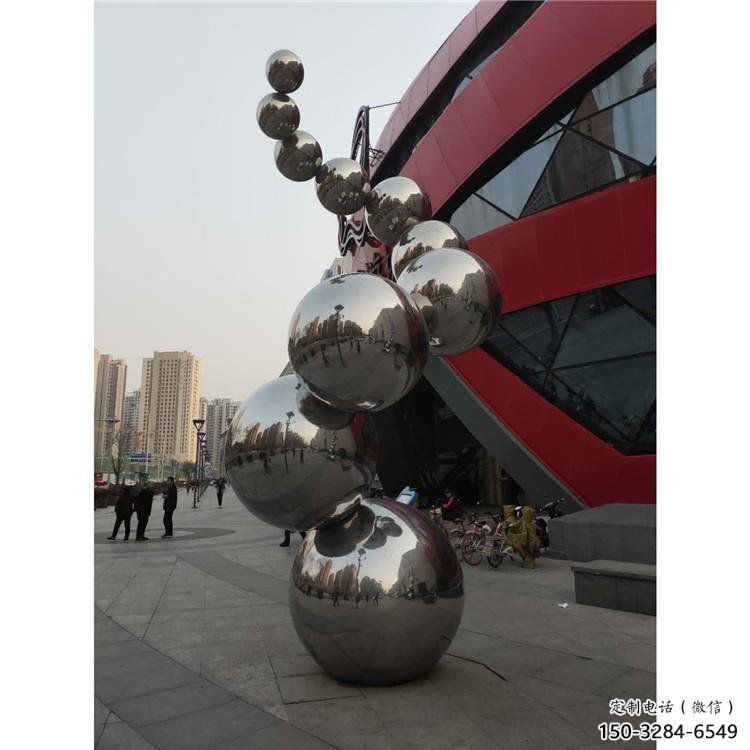 分子球雕塑訂做，景觀雕塑，不銹鋼分子球雕塑提供