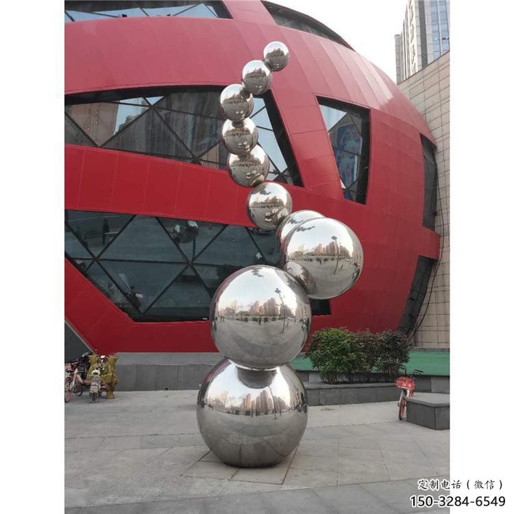 分子球雕塑生產商，地標擺件，不銹鋼分子球雕塑生產