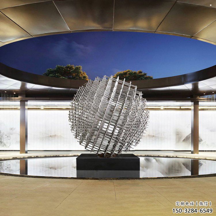 鏤空球雕塑擺件,室外軟裝,異形鏤空球雕塑定制 鏤空球雕塑擺件,室外軟裝,異形鏤空球雕塑定制