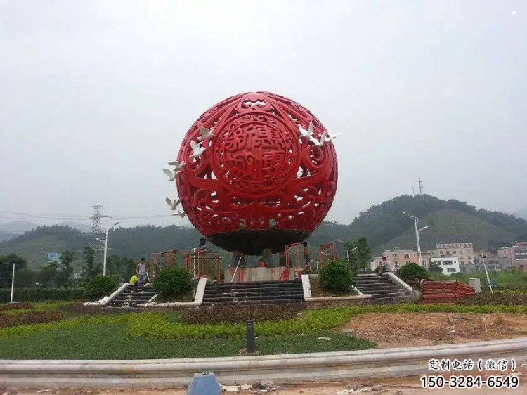 圓球雕塑訂做,街道標識,烤漆圓球雕塑定做 圓球雕塑訂做,街道標識,烤漆圓球雕塑定做