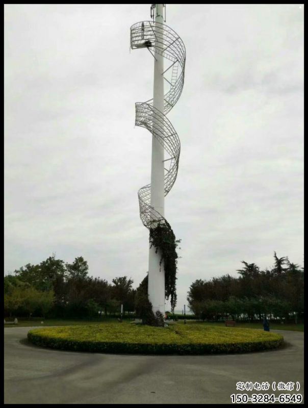 鏤空絲帶雕塑承接，城市裝飾，大型不銹鋼絲帶雕塑公司
