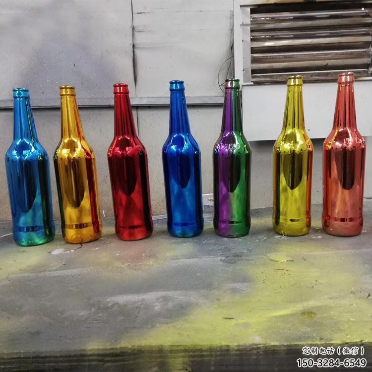 啤酒瓶雕塑供求，村標概念，玻璃鋼啤酒瓶雕塑制作承接