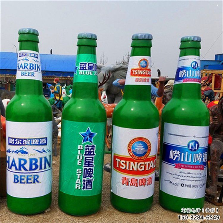 啤酒瓶雕塑制作選用，景區案例，仿古彩繪工藝制造商