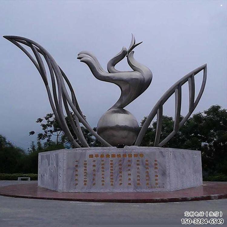 手拈花雕塑精選，戶外雕塑，不銹鋼手拈花雕塑優價