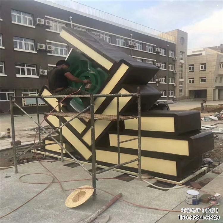疊書雕塑展品，景觀概念，不銹鋼疊書雕塑優(yōu)選