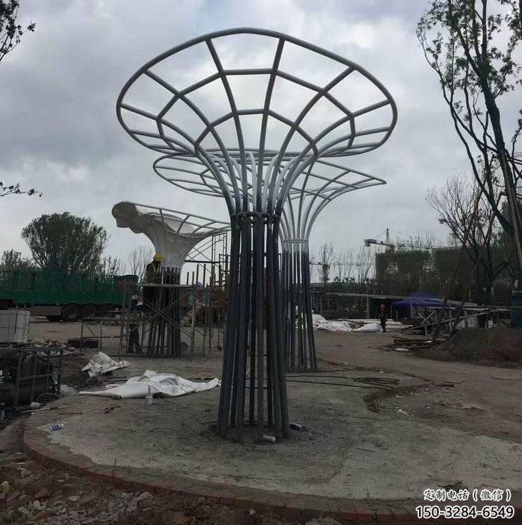 遮陽(yáng)樹(shù)雕塑制造，鏤空雕塑，不銹鋼遮陽(yáng)樹(shù)雕塑廠家