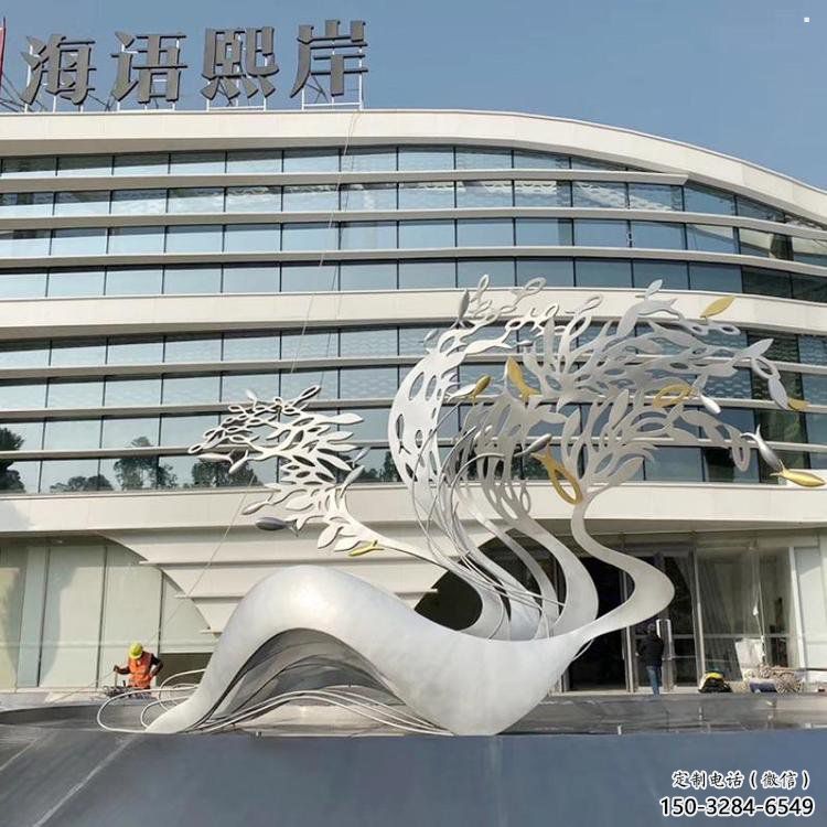 鏤空樹雕塑常用，街道標識，不銹鋼樹雕塑常用