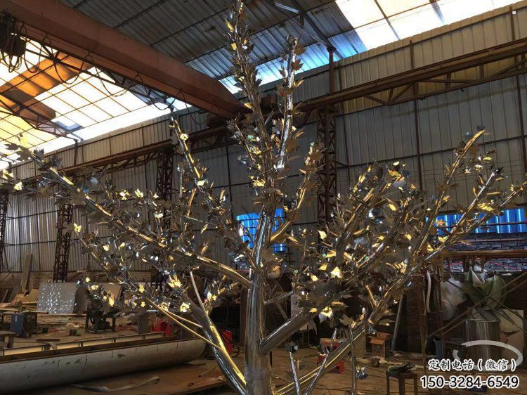 樹(shù)雕塑供應(yīng)，城市雕塑，大型不銹鋼樹(shù)雕塑制造