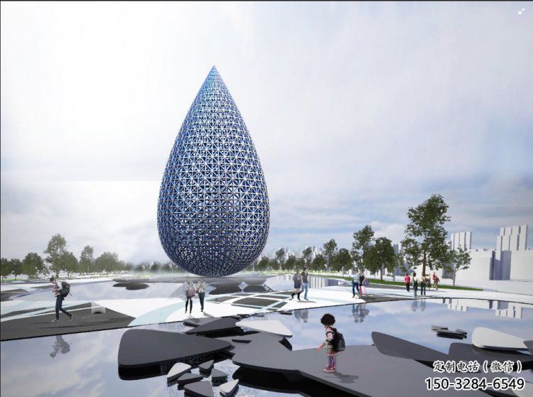住宅小區(qū)水珠雕塑 住宅小區(qū)水珠雕塑