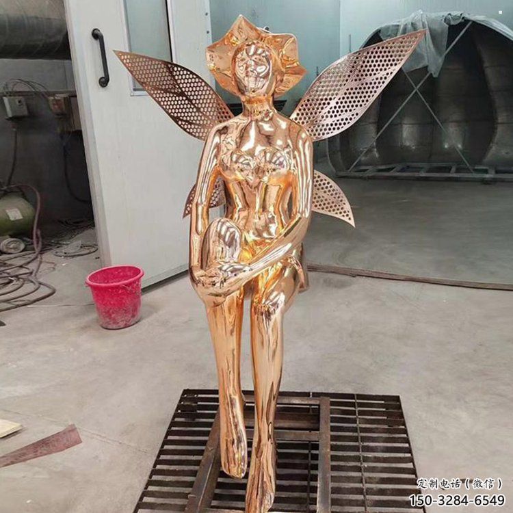 小精靈雕塑，抽象卡通雕塑，美陳人物擺件