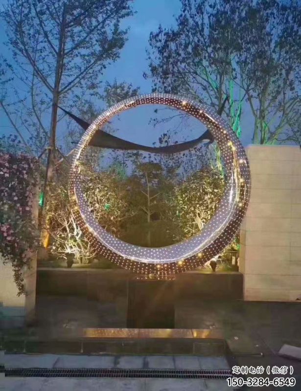 戶外花環(huán)雕塑 戶外花環(huán)雕塑