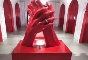 握手雕塑制作，歐式風格，地產(chǎn)不銹鋼握手雕塑優(yōu)選