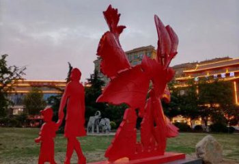 景觀楓葉雕塑廠家，烤漆工藝，烤漆楓葉雕塑承接