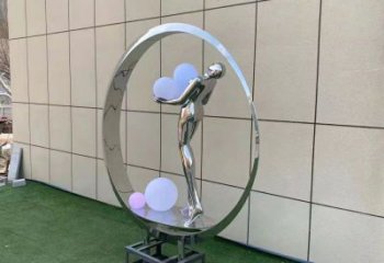 金屬仙子雕塑批發，街頭藝術，廣場圓環仙子雕塑展品