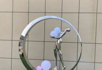 仙子雕塑精選，景觀概念，圓環仙子雕塑觀賞型